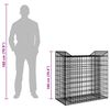 vidaXL Gabion emelt &aacute;gy Ez&uuml;st 50 x 100 x 100 cm Horganyzott ac&eacute;l