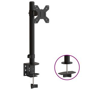 vidaXL fekete ac&eacute;l monitor&aacute;llv&aacute;ny VESA 75/100 mm