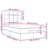 vidaXL Ottom&aacute;n &aacute;gykeret matraccal s&ouml;t&eacute;tbarna 120x200cm anyaggal