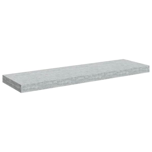 vidaXL betonsz&uuml;rke MDF lebegő fali polc 80 x 23,5 x 3,8 cm