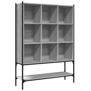 vidaXL sz&uuml;rke sonoma sz&iacute;nű szerelt fa k&ouml;nyvespolc 102x30x141,5 cm