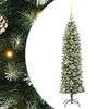 vidaXL Mű Karcs&uacute; Kar&aacute;csonyi Fa Z&ouml;ld &eacute;s Feh&eacute;r 150 cm