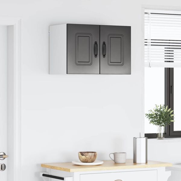 vidaXL Konyhaszekr&eacute;ny Kalmar 2 pcs Fekete 30 x 31 x 40 cm Faanyag