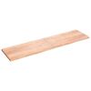 vidaXL vil&aacute;gosbarna kezelt t&ouml;m&ouml;r t&ouml;lgyfa asztallap 200x50x(2-4) cm