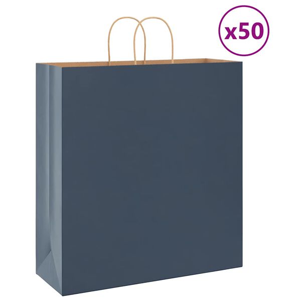 vidaXL 50 db k&eacute;k pap&iacute;rzacsk&oacute;k foganty&uacute;kkal 45x17x48 cm