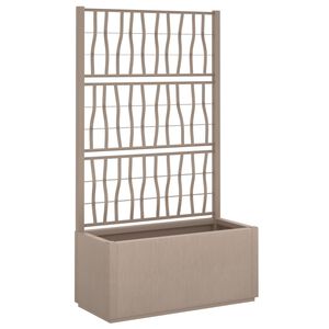 vidaXL barna polipropil&eacute;n r&aacute;csos kerti &uuml;ltetől&aacute;da 80 x 36 x 140 cm