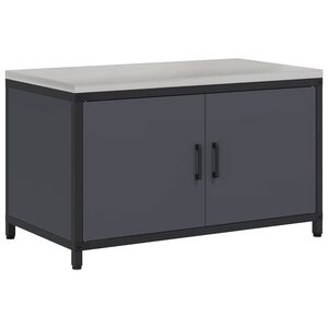vidaXL Konyhai t&aacute;rol&oacute;szekr&eacute;ny HATTEM Antracitsz&uuml;rke 90 x 50 x 53 cm