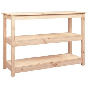 vidaXL t&ouml;m&ouml;r fenyőfa t&aacute;lal&oacute;asztal 110x40x74 cm