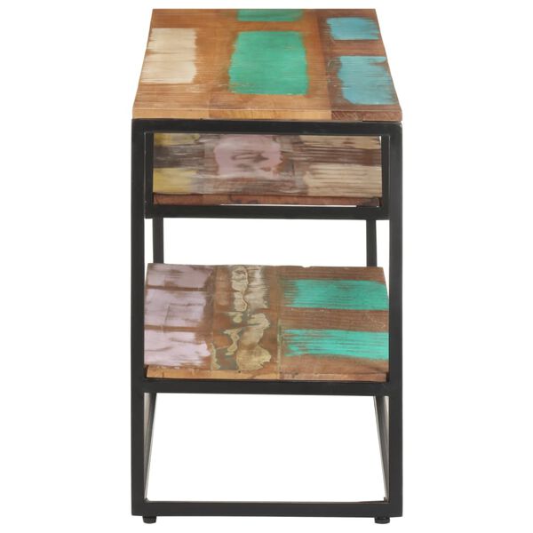 vidaXL t&ouml;m&ouml;r &uacute;jrahasznos&iacute;tott fa TV-szekr&eacute;ny 130 x 30 x 45 cm