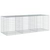 vidaXL horganyzott vas gabion kos&aacute;r fed&eacute;llel 300 x 100 x 100 cm