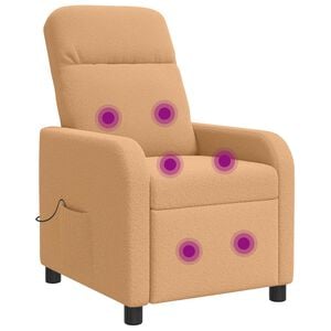 vidaXL Massz&aacute;zs Fotel B&eacute;zs Boucl&eacute;