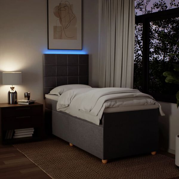 vidaXL t&oacute;psz&iacute;nű sz&ouml;vet rug&oacute;s &aacute;gy matraccal 100 x 200 cm