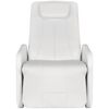 vidaXL fehér műbőr masszázsfotel