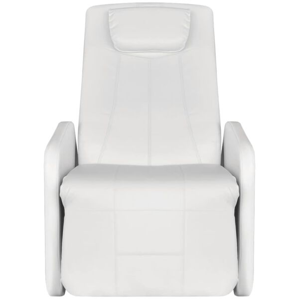 vidaXL fehér műbőr masszázsfotel