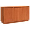 vidaXL Sz&eacute;f Barna T&ouml;lgy 111 x 34 x 60 cm T&ouml;m&ouml;r fenyőfa