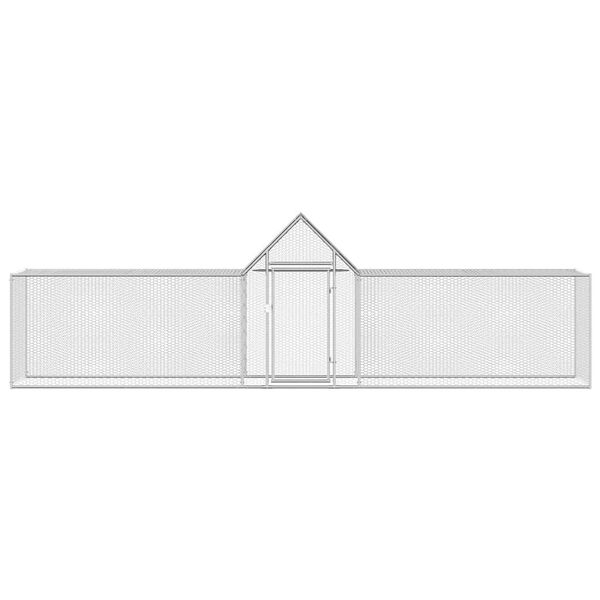 vidaXL horganyzott acél tyúkól 5 x 1 x 1,5 m