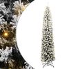vidaXL Mű kar&aacute;csonyfa 300 LED-del Z&ouml;ld 210 cm PVC, ac&eacute;l &eacute;s műanyag