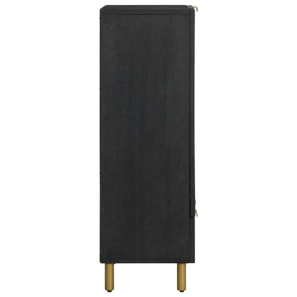 vidaXL fekete szerelt fa magasszekr&eacute;ny 60 x 33 x 100 cm