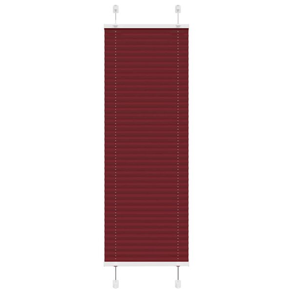 vidaXL pliszírozott redőny Bordeaux piros 40x150 cm szövetszélesség