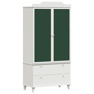 vidaXL Gyerek kreat&iacute;v t&aacute;rol&oacute; ROROS Feh&eacute;r 90 x 45 x 180 cm Szerelt Fa