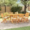 vidaXL Összecsukható szék 8 pcs Fehér 49 x 57.5 x 92cm Tömör akácfa