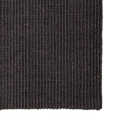 vidaXL fekete természetes szizálszőnyeg 100x250 cm