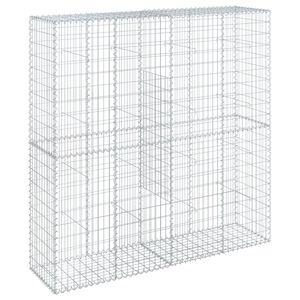 vidaXL horganyzott vas gabion kos&aacute;r fed&eacute;llel 200 x 50 x 200 cm