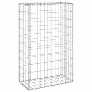 vidaXL horganyzott acél gabion fal fedéllel 60 x 30 x 100 cm