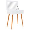 vidaXL MDF &ouml;lt&ouml;zőasztal t&uuml;k&ouml;rrel 60 x 40 x 75 cm