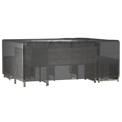 vidaXL 2 db téglalap alakú kerti bútorhuzat 16 fűzőlyukkal 300x250x90