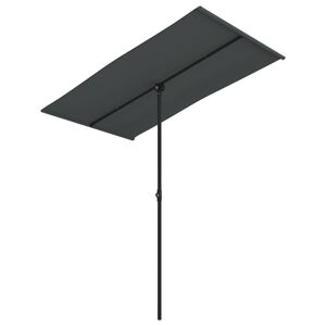 vidaXL antracitsz&uuml;rke kerti napernyő alum&iacute;niumr&uacute;ddal 180 x 110 cm