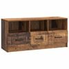 vidaXL TV szekr&eacute;ny fi&oacute;kkal Antik Fa 102 x 34,5 x 47 cm Szerelt Fa
