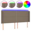 vidaXL t&oacute;psz&iacute;nű sz&ouml;vet LED-es fejt&aacute;mla 203x16x118/128 cm