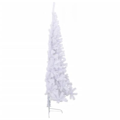 vidaXL fehér PVC fél műkarácsonyfa állvánnyal 240 cm