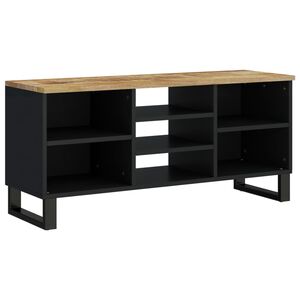 vidaXL t&ouml;m&ouml;r mang&oacute;- &eacute;s szerelt fa TV-szekr&eacute;ny 100 x 33 x 46 cm