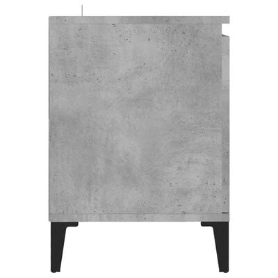 vidaXL betonszürke TV-szekrény fémlábakkal 103,5 x 35 x 50 cm