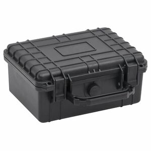vidaXL fekete PP hordozhat&oacute; rep&uuml;lős tok 24 x 19 x 11 cm