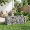 vidaXL Gabion emelt &aacute;gy Ez&uuml;st 140 x 60 x 55 cm Horganyzott ac&eacute;l