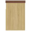 vidaXL sonoma t&ouml;lgy szerelt fa cipőt&aacute;rol&oacute; pad p&aacute;rn&aacute;val 80 x 30 x 47 cm