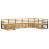 vidaXL K&uuml;lt&eacute;ri kanap&eacute; szett 8 pcs Feh&eacute;r 306 x 187,5 x 73 cm