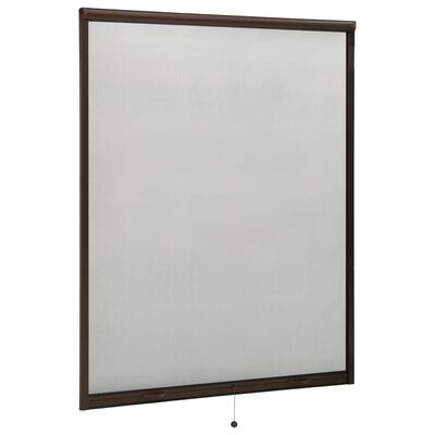 vidaXL barna lehúzható ablakszúnyogháló 140 x 170 cm