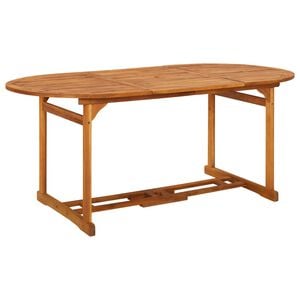 vidaXL t&ouml;m&ouml;r ak&aacute;cfa kerti &eacute;tkezőasztal 180 x 90 x 75 cm