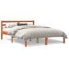 vidaXL viaszbarna t&ouml;m&ouml;r fenyőfa &aacute;gy matrac n&eacute;lk&uuml;l 140 x 190 cm
