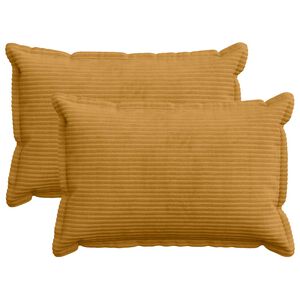 vidaXL P&aacute;rna huzat 2 db HOUTEN S&aacute;rga 30 x 50 cm cord