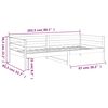 vidaXL tömör fenyőfa kanapéágy matrac nélkül 80 x 200 cm