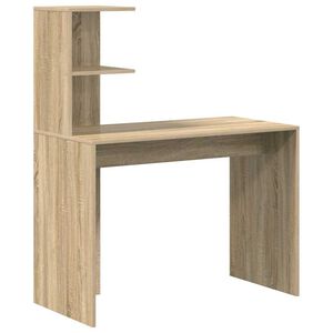 vidaXL Asztal Sonoma t&ouml;lgy 102 x 50 x 124 cm Szerelt Fa