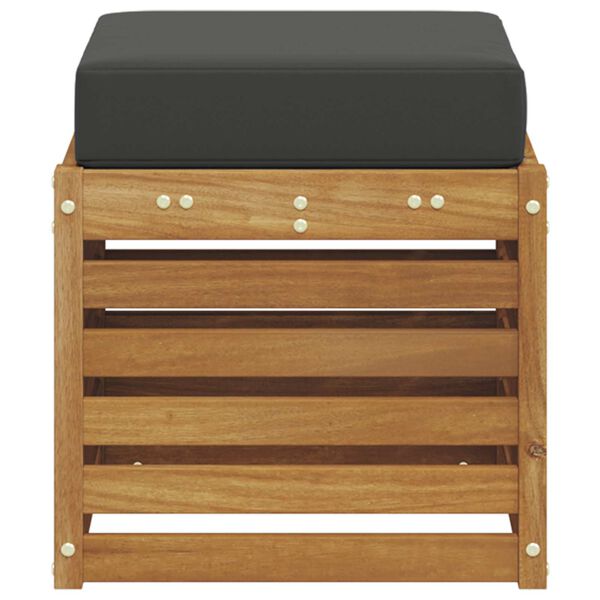 vidaXL Pad p&aacute;rn&aacute;val 2 Darab Term&eacute;szetes &eacute;s antracit T&ouml;m&ouml;r Ak&aacute;cfa