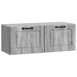 vidaXL Fali TV szekr&eacute;ny 78,5 x 31 x 30 cm Sz&uuml;rke Sonoma Szerelt Fa
