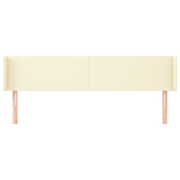 vidaXL kr&eacute;msz&iacute;nű műbőr sz&aacute;rnyas fejt&aacute;mla 183x16x78/88 cm