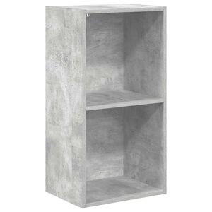 vidaXL 2-szintes betonsz&uuml;rke forg&aacute;cslap k&ouml;nyvszekr&eacute;ny 40x30x76,5 cm